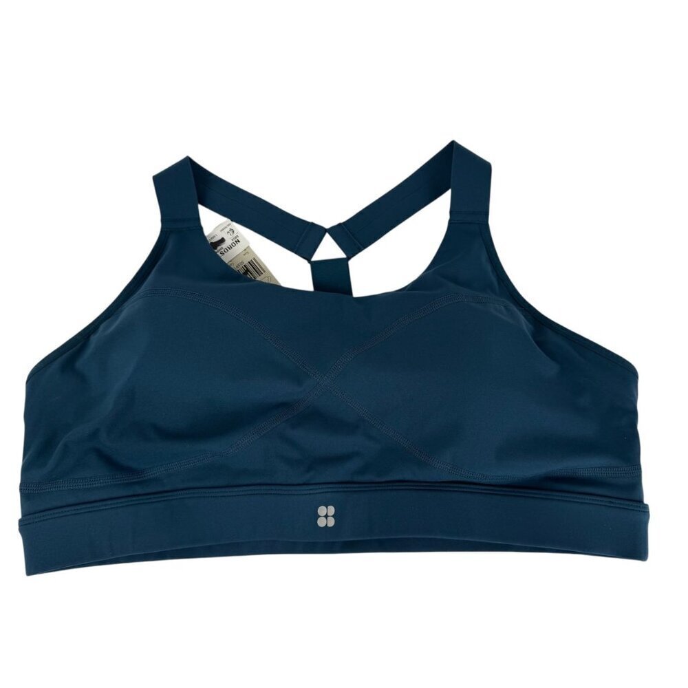 Sweaty Betty NEW Dark Teal Power Sports Bra Size XL Activewear Athleisure Gym
